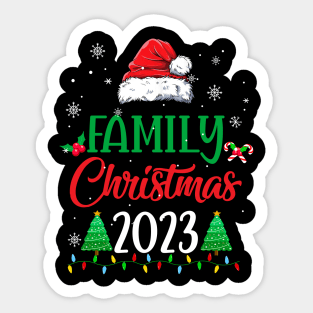 Family Christmas 2023 Matching Family Christmas Squad Santa Sticker